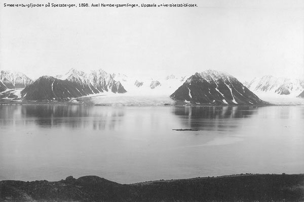 Glaciärer vid Smeerenburg på nordvästligaste Spetsbergen
