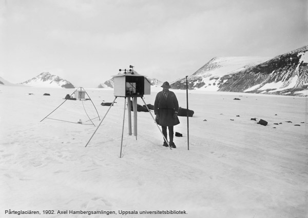 Glaciärmeteorograf och solskensregistrator