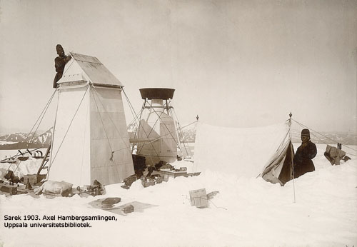 Reparation av meteorografen på Pårtetjåkko